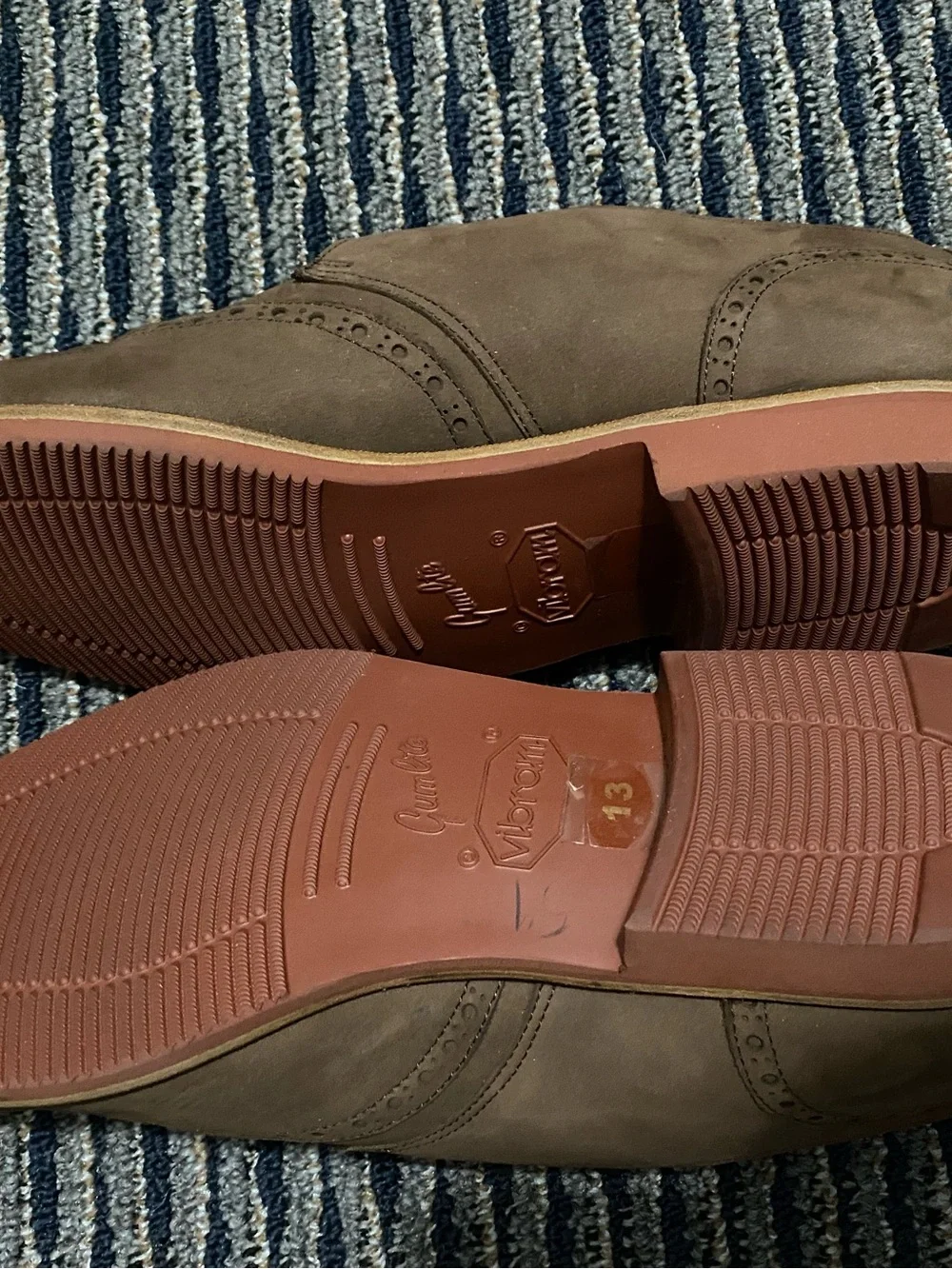 Paul Stuart Suede Brogue Wingtip Monk Strap Loafers. Made in Italy. Size13